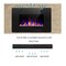 Edendirect 30'' Wall Mounted Electric Fireplace, Black, Low Noise, Remote Control, Timer, Touch Screen 830C3U - alternate 4